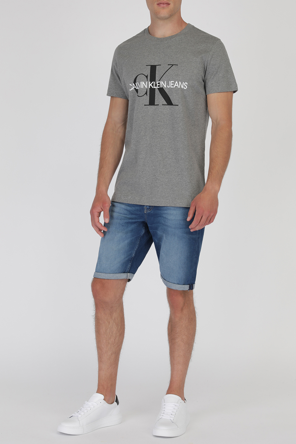 Iconic Monogram Tee In Grey